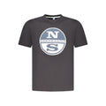 North Sails Black Cotton Men's T-Shirt North Sails