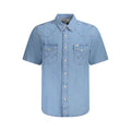 Wrangler Azzurro Cotton Men Shirt Wrangler