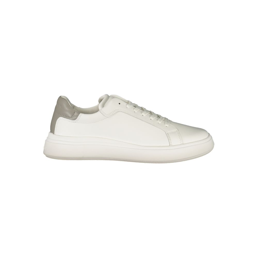 Calvin Klein White Polyurethane Men Sneaker Calvin Klein
