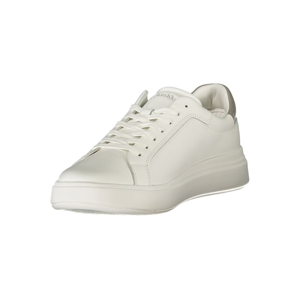Calvin Klein White Polyurethane Men Sneaker Calvin Klein