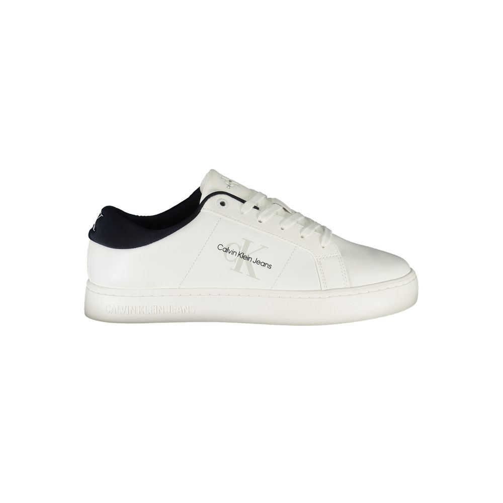 Calvin Klein Bianco Polyurethane Men Sneaker Calvin Klein