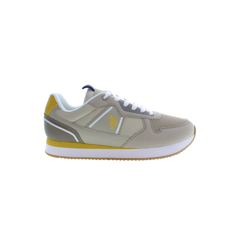 U.S. POLO ASSN. Beige Polyester Men's Sneaker
