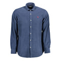 U.S. POLO ASSN. Blue Cotton Mens Shirt