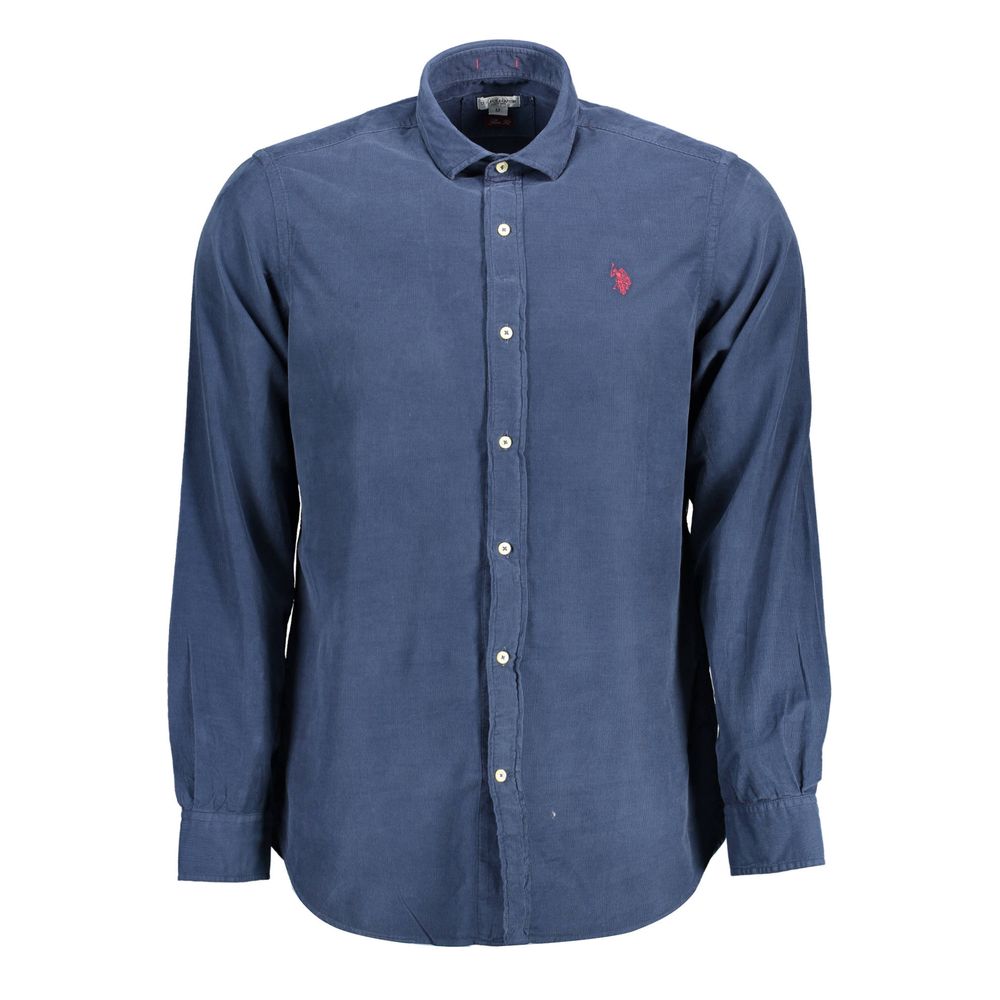 U.S. POLO ASSN. Blue Cotton Mens Shirt