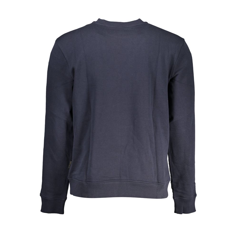 Napapijri Blu Cotton Men Sweatshirt Napapijri