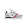 U.S. POLO ASSN. White Polyester Men's Sneaker