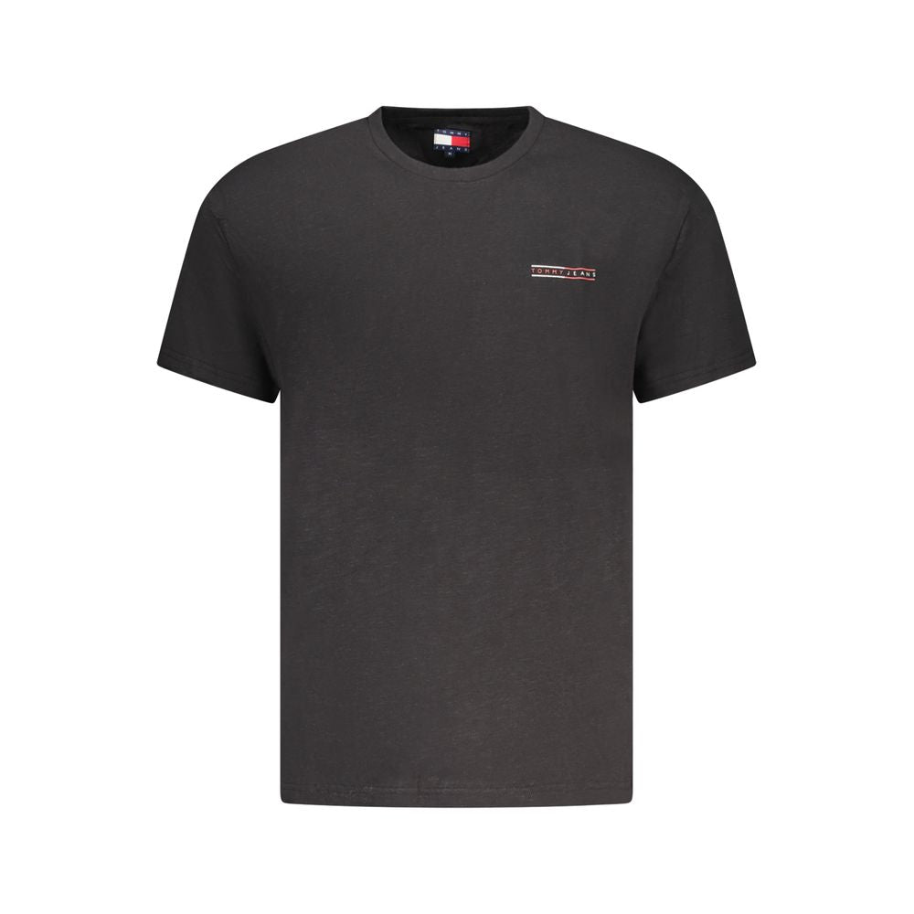 Tommy Hilfiger Black Cotton Men's T-Shirt