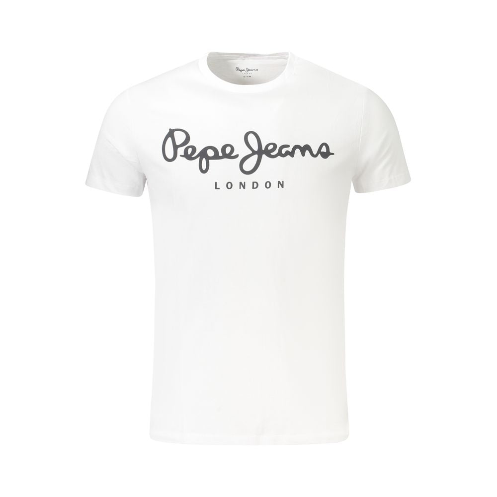 Pepe Jeans White Cotton Men TShirt Pepe Jeans