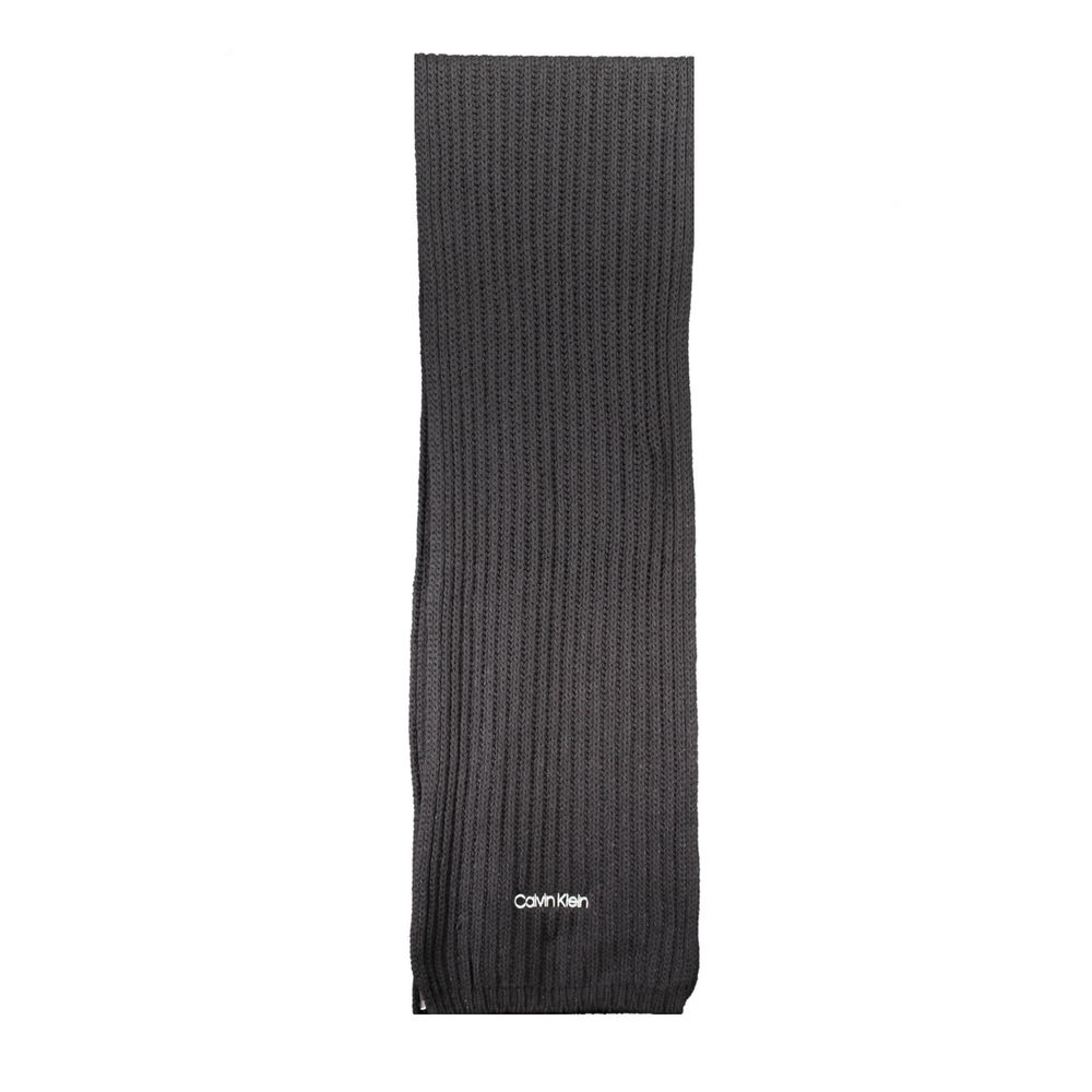 Calvin Klein Black Cotton Women Scarf