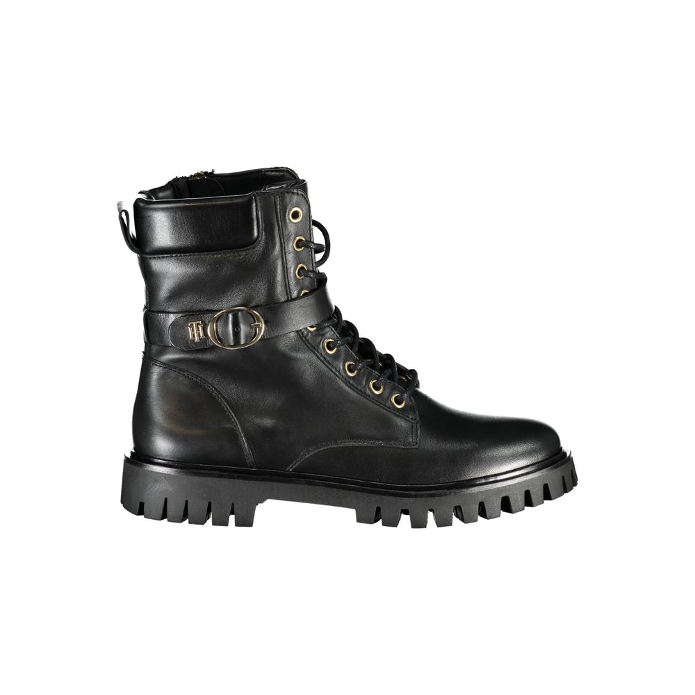 Tommy Hilfiger Black Polyurethane Women Stivaletto Tommy Hilfiger