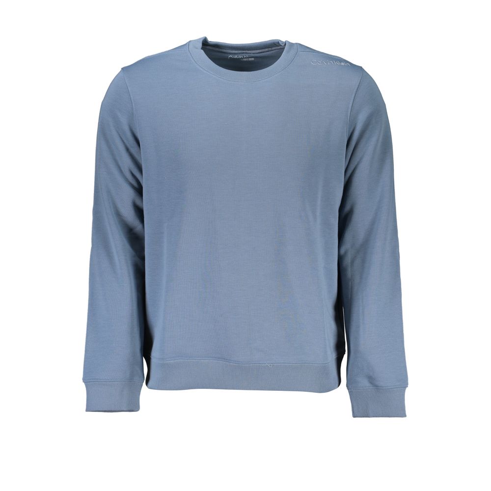 Calvin Klein Blue Polyester Men Sweatshirt Calvin Klein