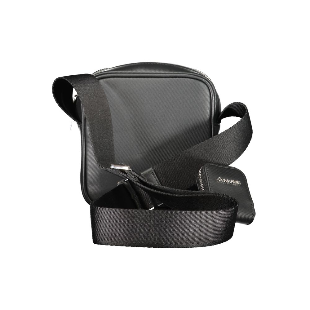 Calvin Klein Black Polyurethane Men Shoulder Bag