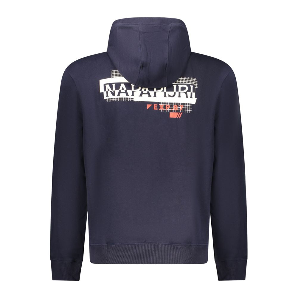 Napapijri Blue Cotton Men's Hoodie Napapijri