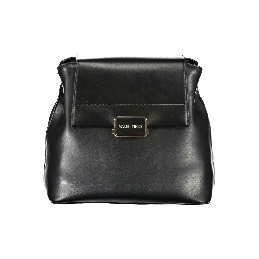 Mario Valentino Black Polyurethane Women's Backpack
