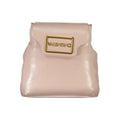 Mario Valentino Rosa Polyurethane Women's Backpack with Adjustable Straps