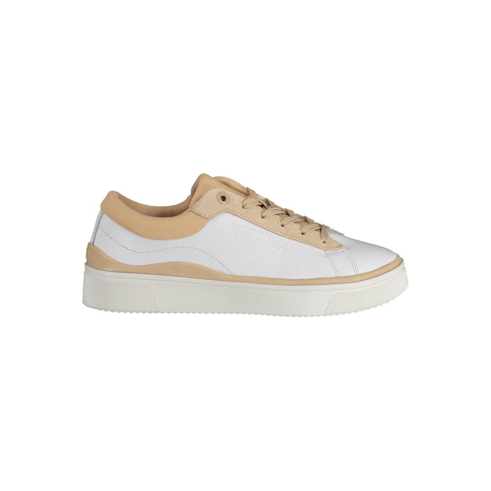Tommy Hilfiger Bianco Polyester Women Sneaker Tommy Hilfiger