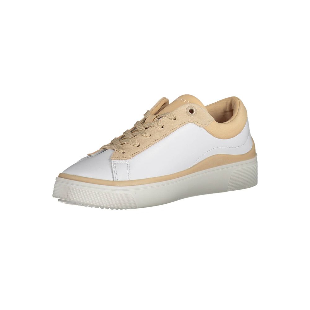 Tommy Hilfiger Bianco Polyester Women Sneaker Tommy Hilfiger