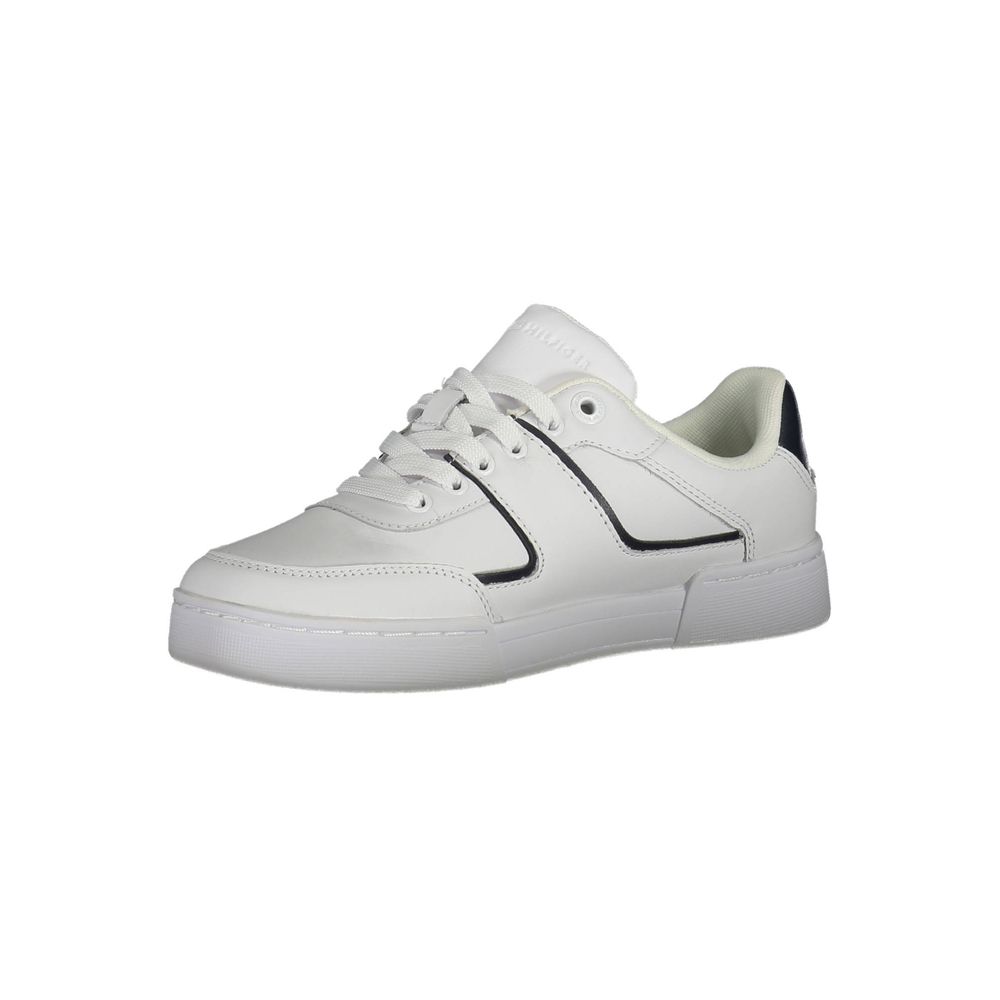 Tommy Hilfiger White Leather Women Sneaker Tommy Hilfiger