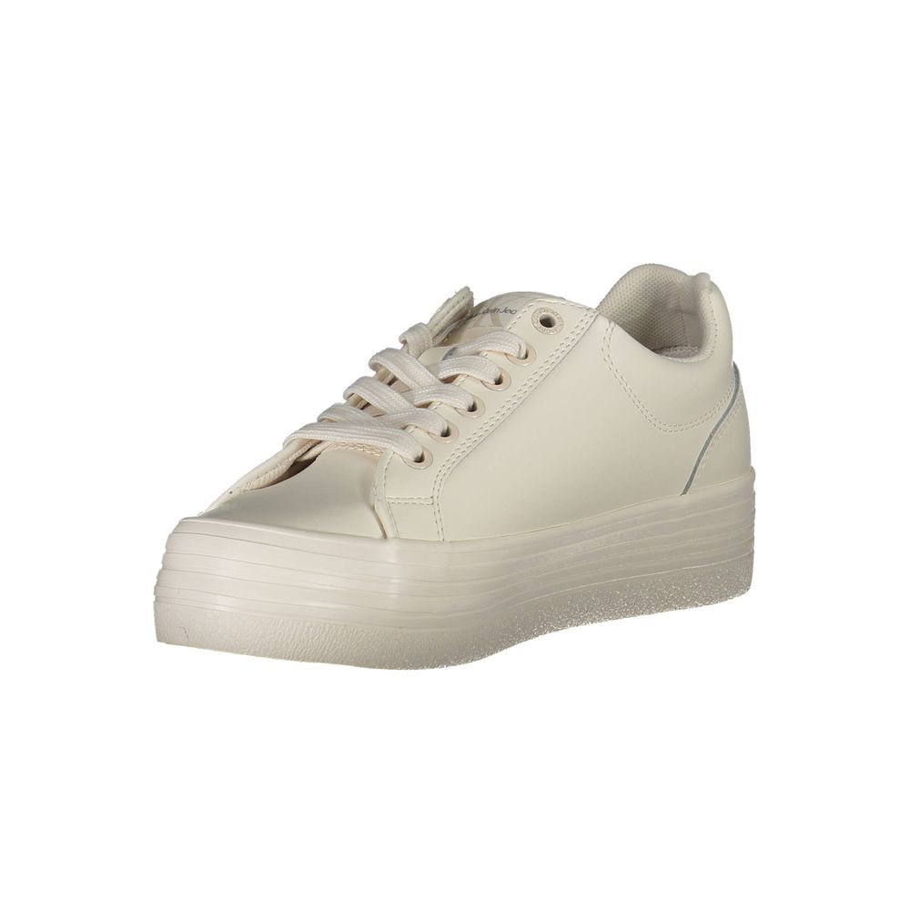 Calvin Klein White Leather Women Sneaker Calvin Klein