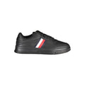 Tommy Hilfiger Black Leather Men's Sneaker Tommy Hilfiger