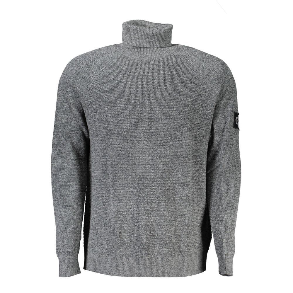 Calvin Klein Grigio Wool Mens Sweater
