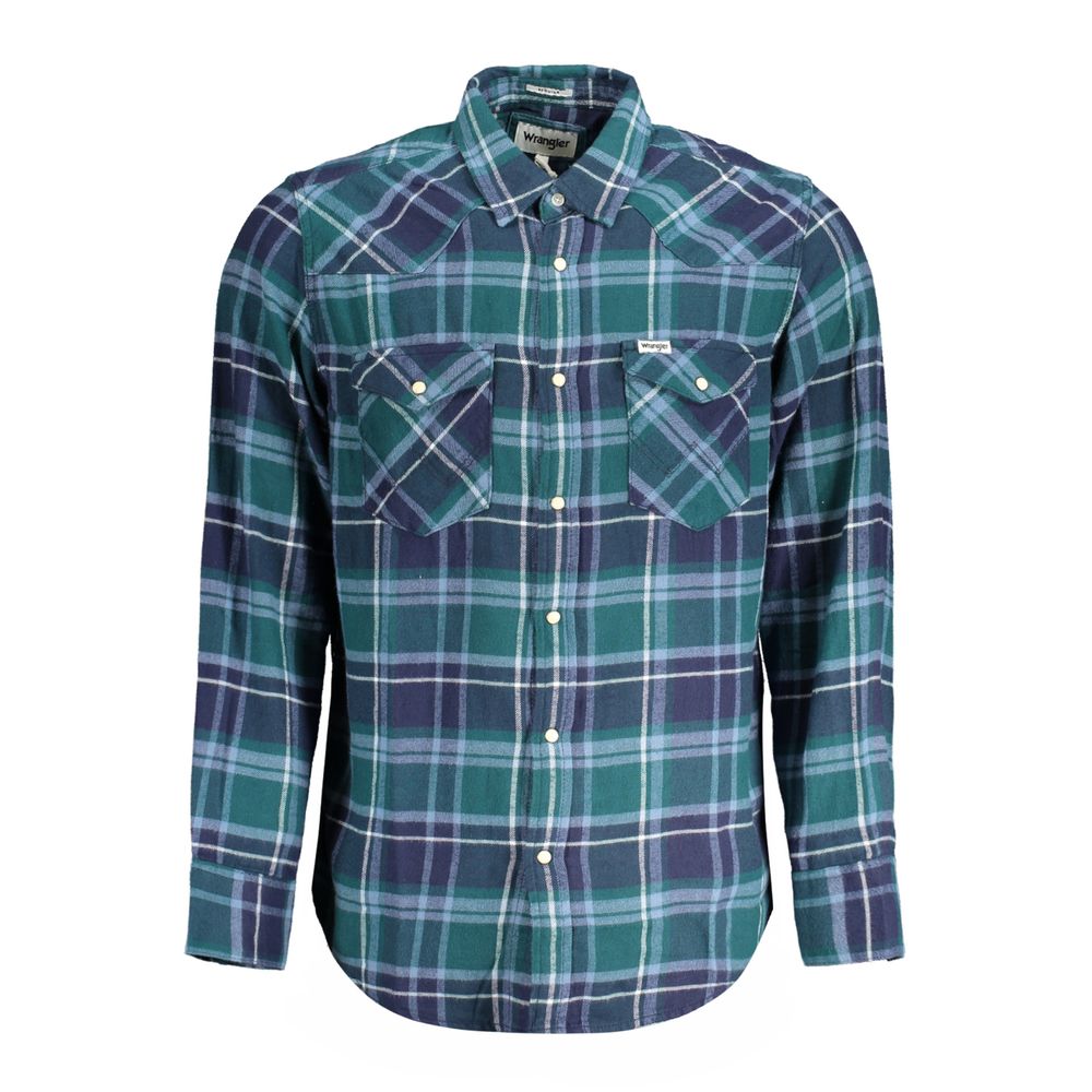 Wrangler Verde Cotton Men Shirt Wrangler