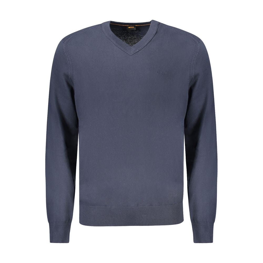 Hugo Boss Blue Cotton Men's Long-Sleeved T-Shirt Hugo Boss