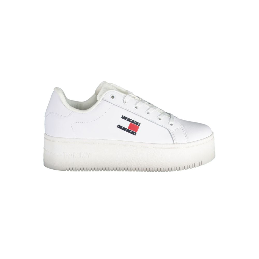 Tommy Hilfiger Bianco Leather Women Sneaker Tommy Hilfiger