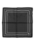 Dolce & Gabbana Black White Polka Dot Men Foulard Scarf Dolce & Gabbana