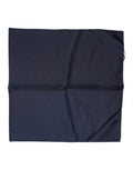 Dolce & Gabbana Dark Blue Silk Square Men Foulard Scarf Dolce & Gabbana