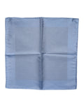 Dolce & Gabbana Light Blue Silk Square Men Foulard Scarf Dolce & Gabbana