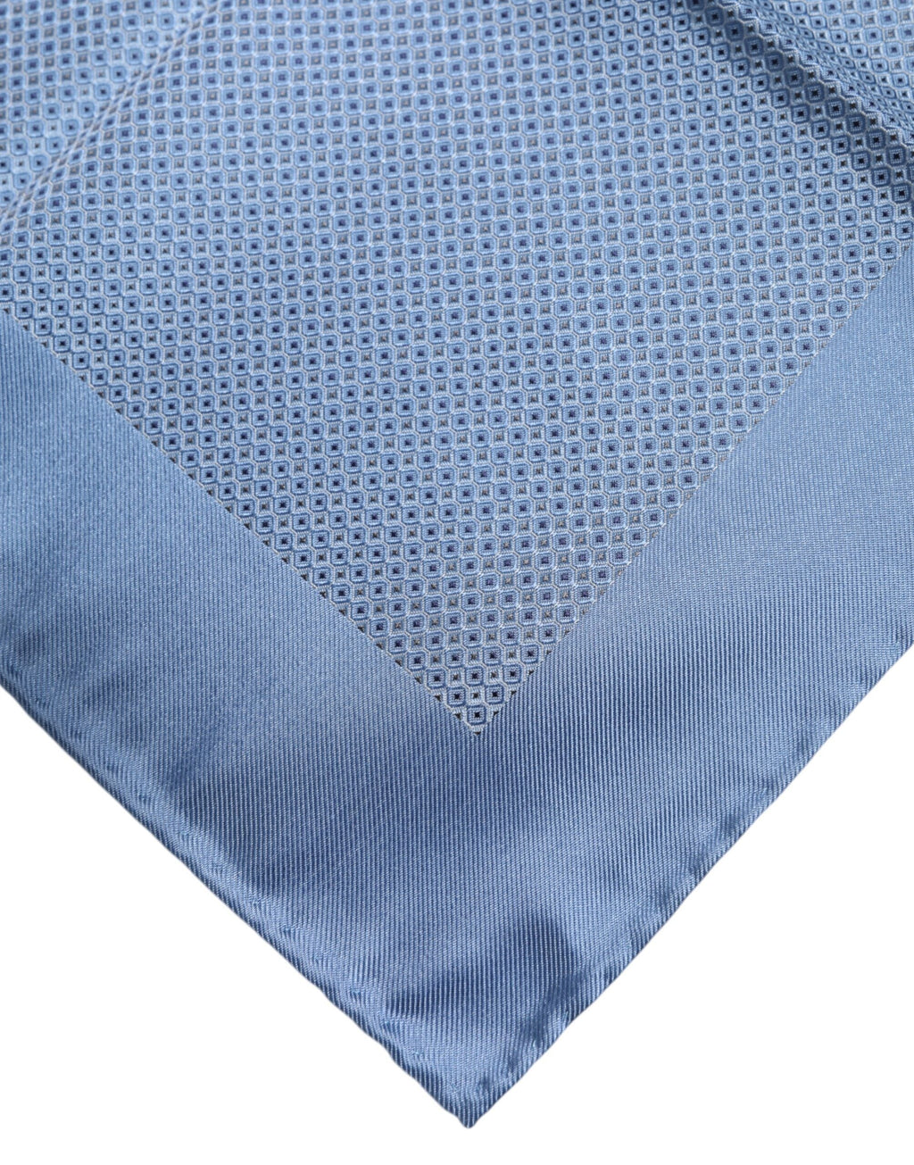 Dolce & Gabbana Light Blue Silk Square Men Foulard Scarf Dolce & Gabbana
