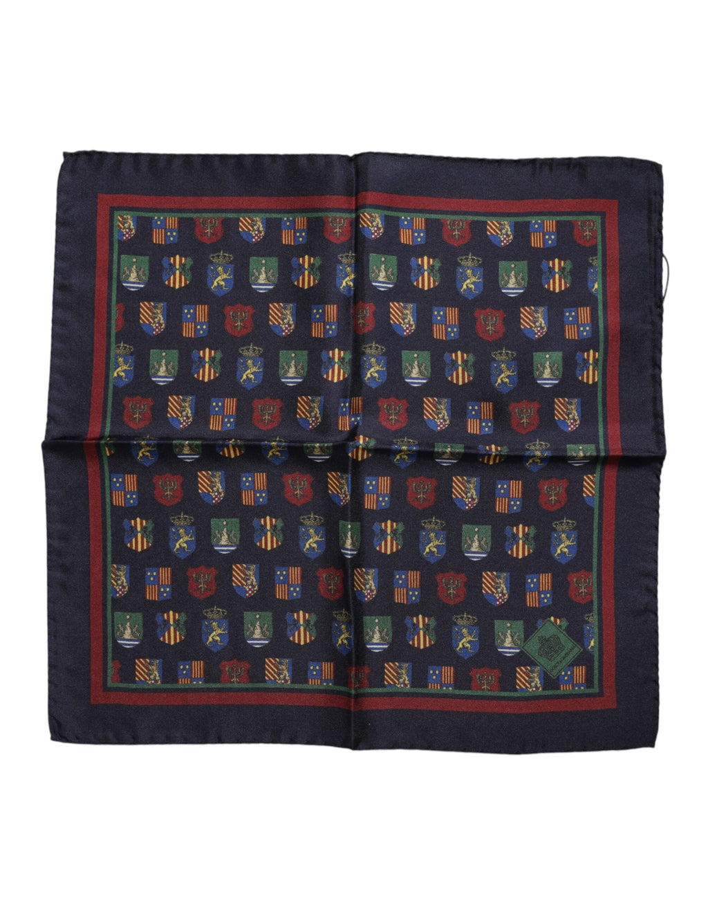 Dolce & Gabbana Multicolor Medals Square Foulard Scarf Dolce & Gabbana