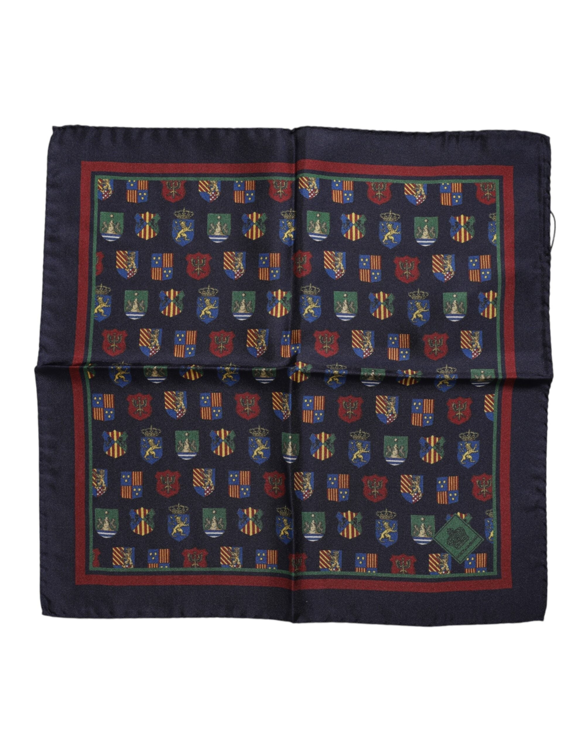 Dolce & Gabbana Multicolor Medals Square Foulard Scarf Dolce & Gabbana