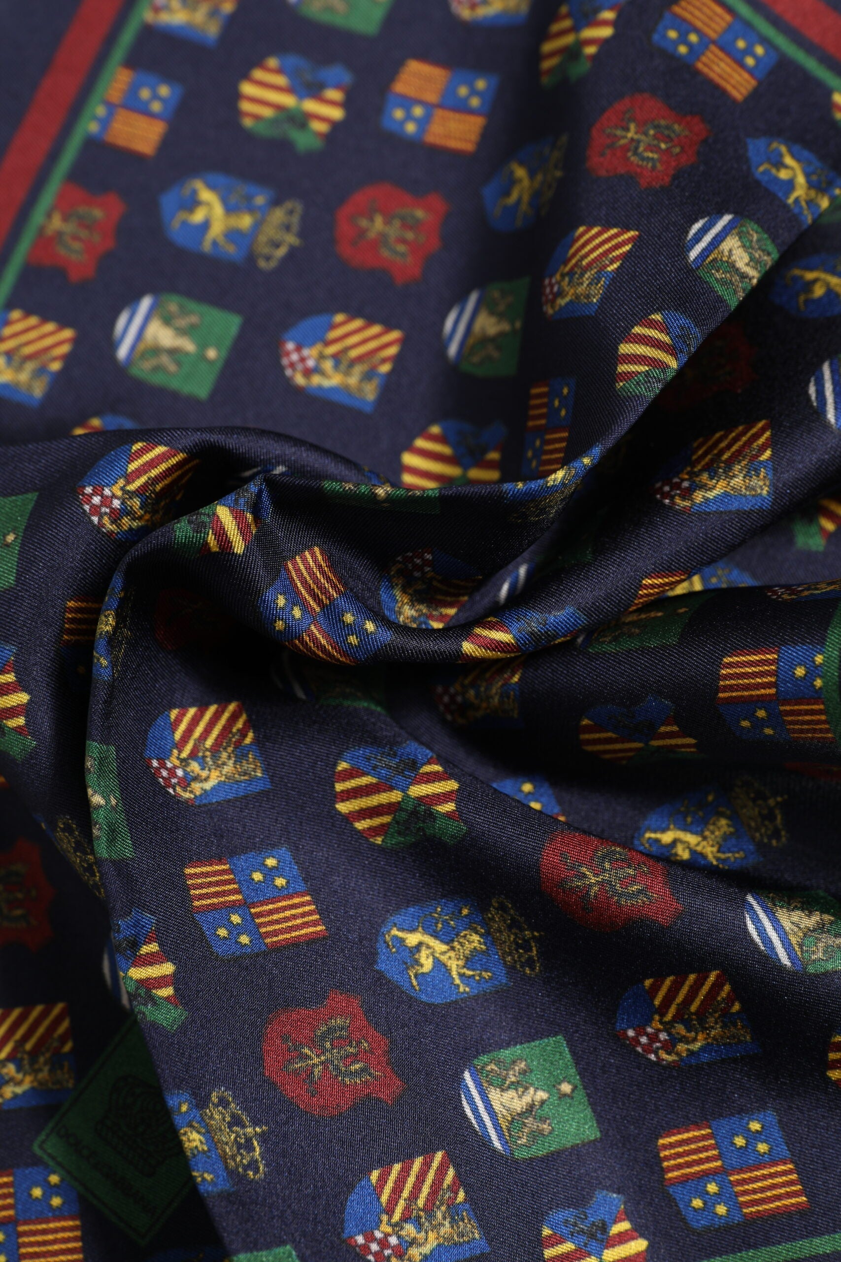 Dolce & Gabbana Multicolor Medals Square Foulard Scarf Dolce & Gabbana