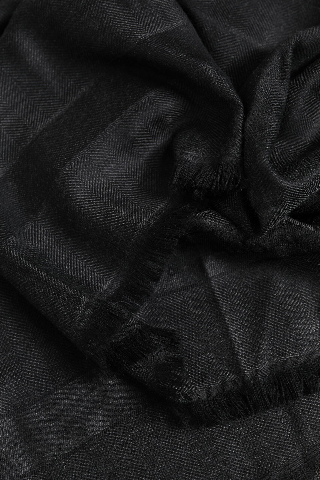 Dolce & Gabbana Dark Gray Cashmere Fringes Neck Warmer Scarf Dolce & Gabbana