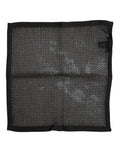Dolce & Gabbana Black Patterned Cotton Square Foulard Scarf Dolce & Gabbana