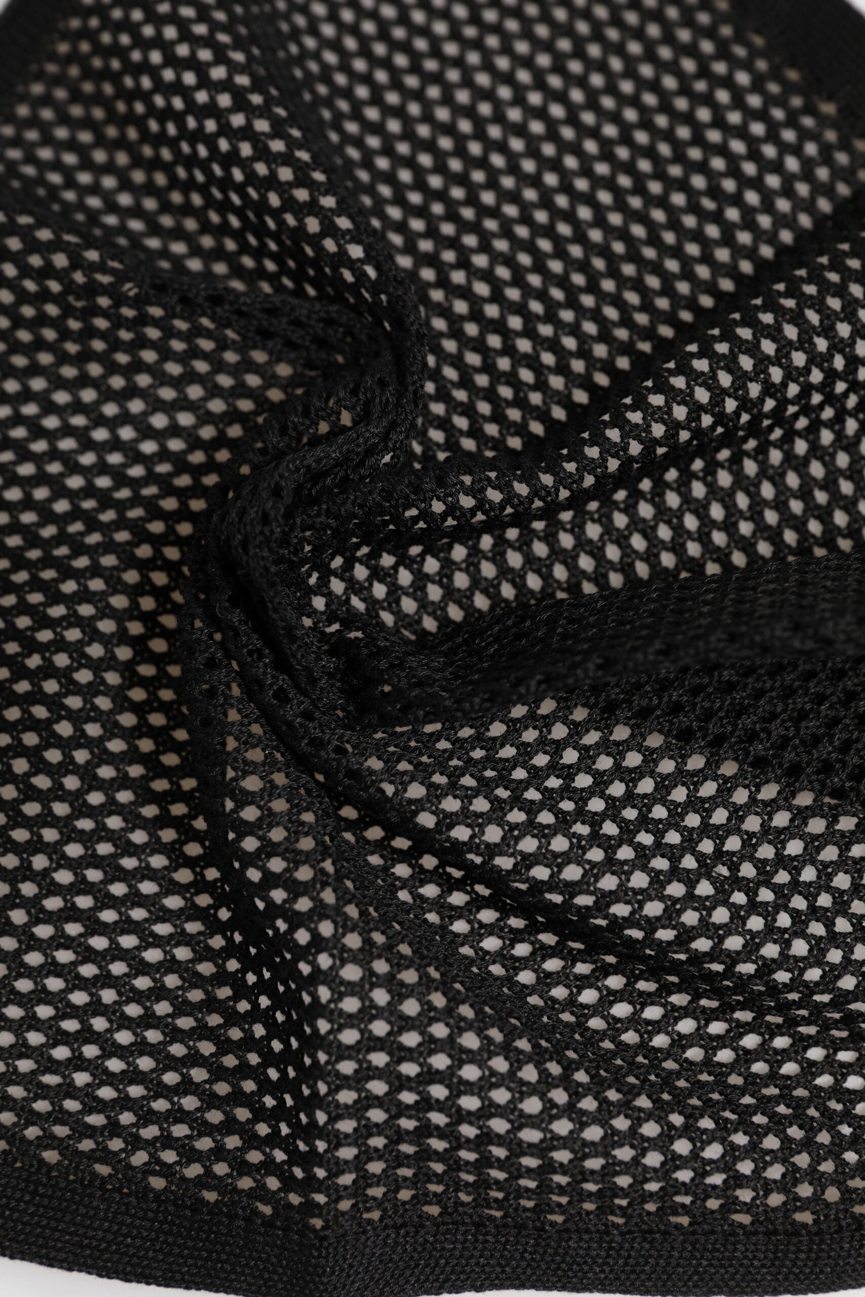 Dolce & Gabbana Black Patterned Cotton Square Foulard Scarf Dolce & Gabbana