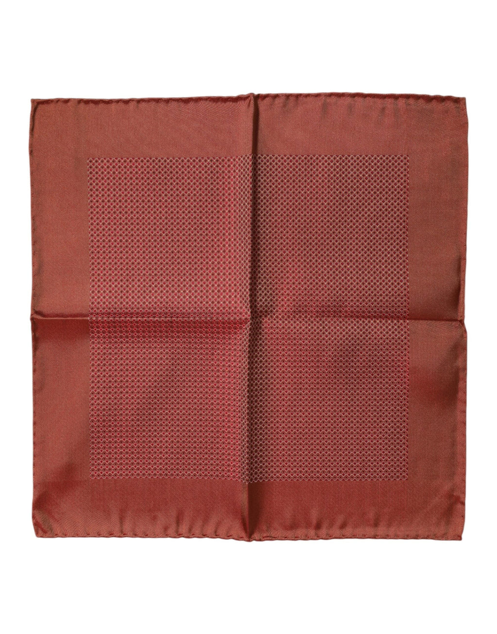 Dolce & Gabbana Orange Silk Square Men Foulard Scarf Dolce & Gabbana