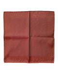 Dolce & Gabbana Orange Silk Square Men Foulard Scarf Dolce & Gabbana