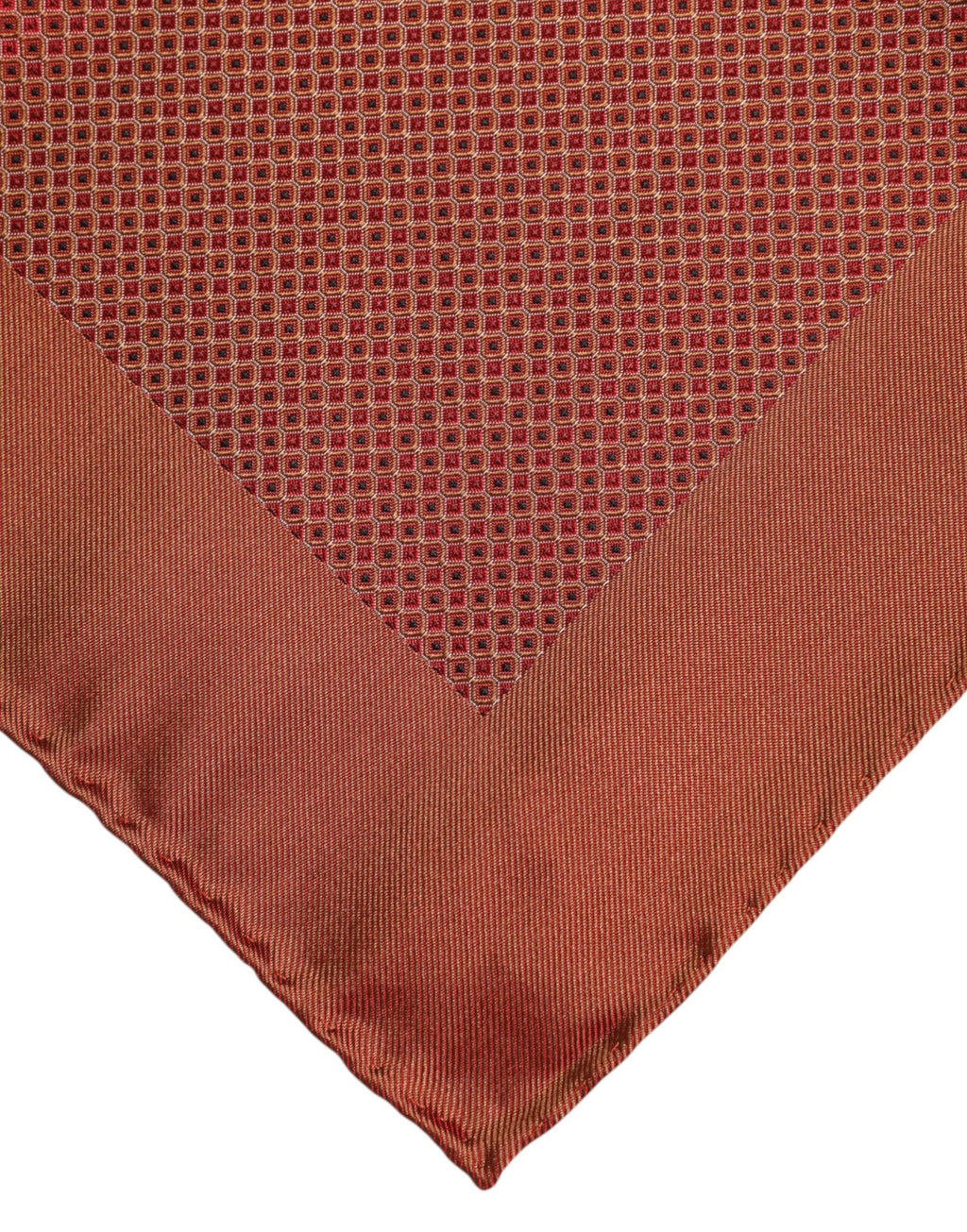 Dolce & Gabbana Orange Silk Square Men Foulard Scarf Dolce & Gabbana