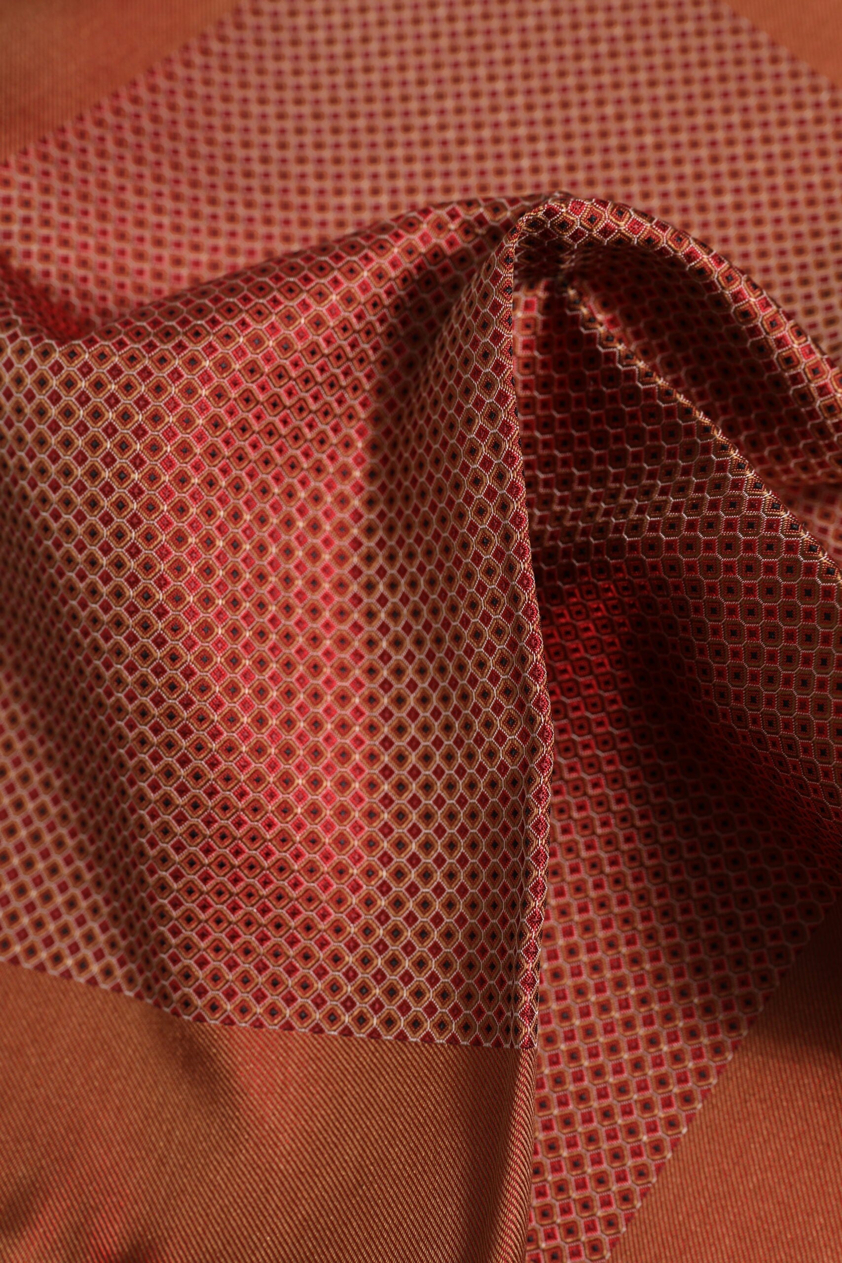 Dolce & Gabbana Orange Silk Square Men Foulard Scarf Dolce & Gabbana