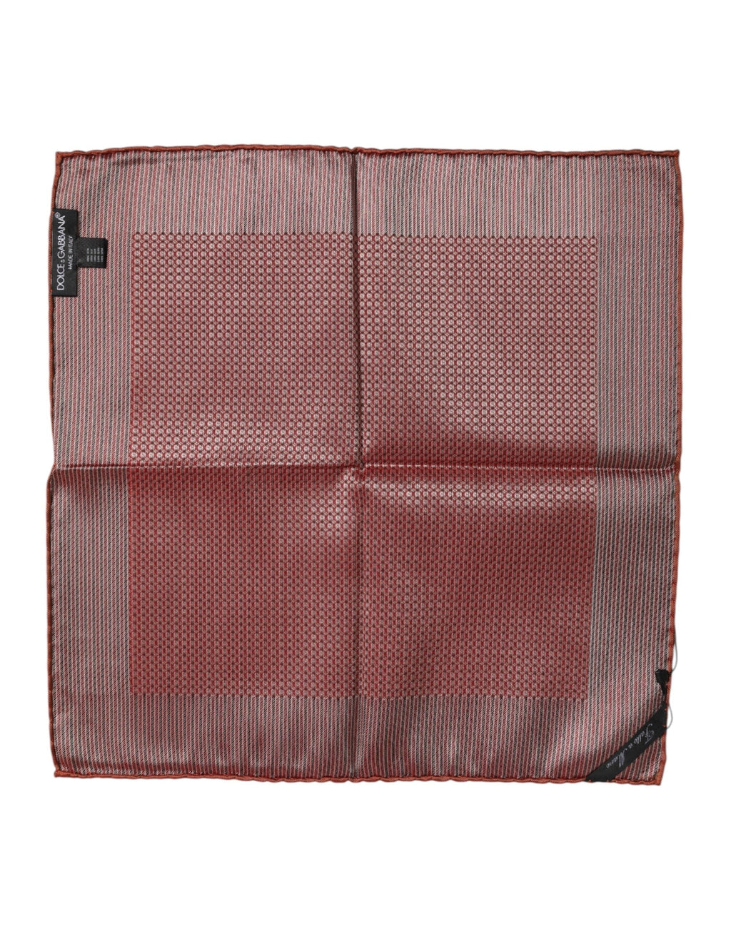 Dolce & Gabbana Orange Silk Square Men Foulard Scarf Dolce & Gabbana