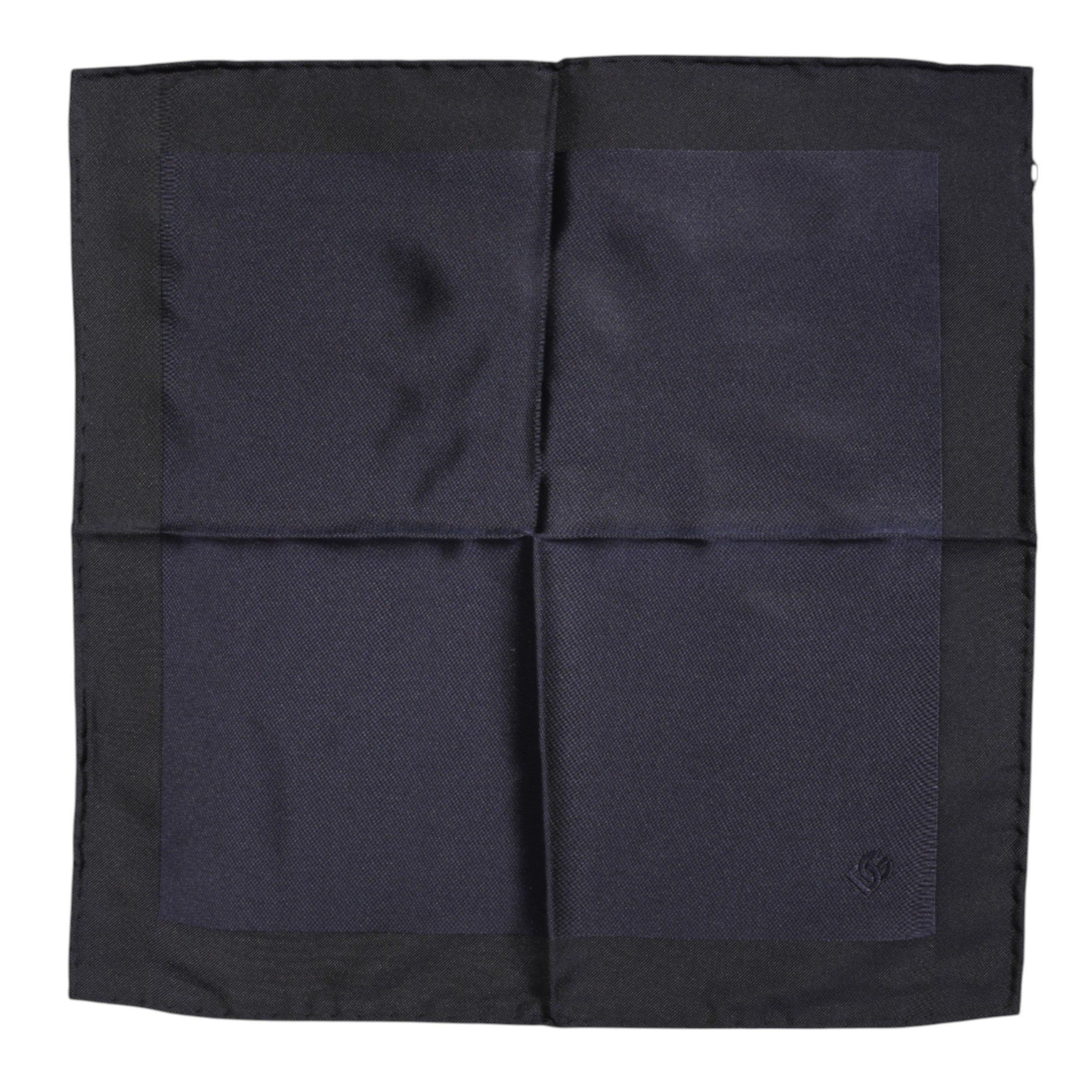 Dolce & Gabbana Dark Blue Silk Square Men Foulard Scarf Dolce & Gabbana