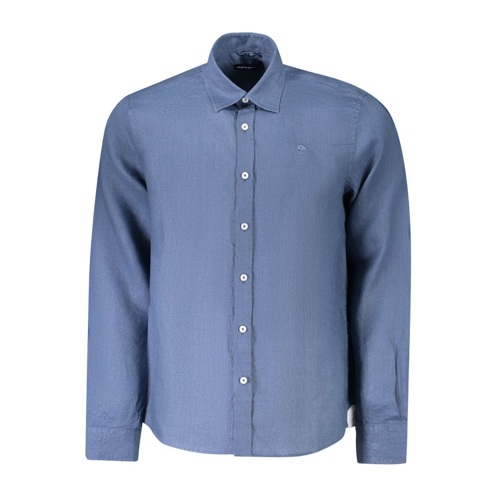 North Sails Blue Linen Men's Shirt