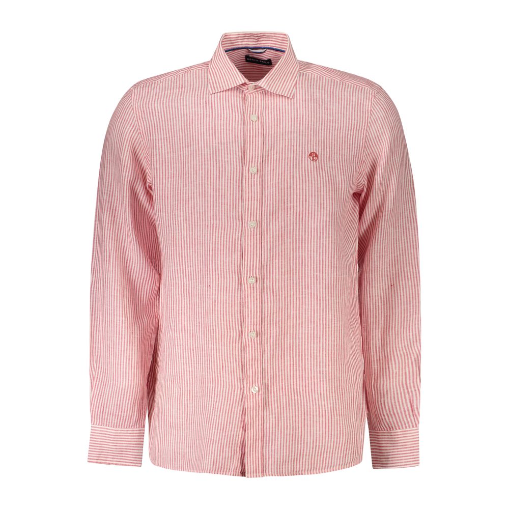 North Sails Rosso Linen Men Shirt North Sails