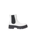 Alexander McQueen Black And White Leather Chelsea Boots Alexander McQueen