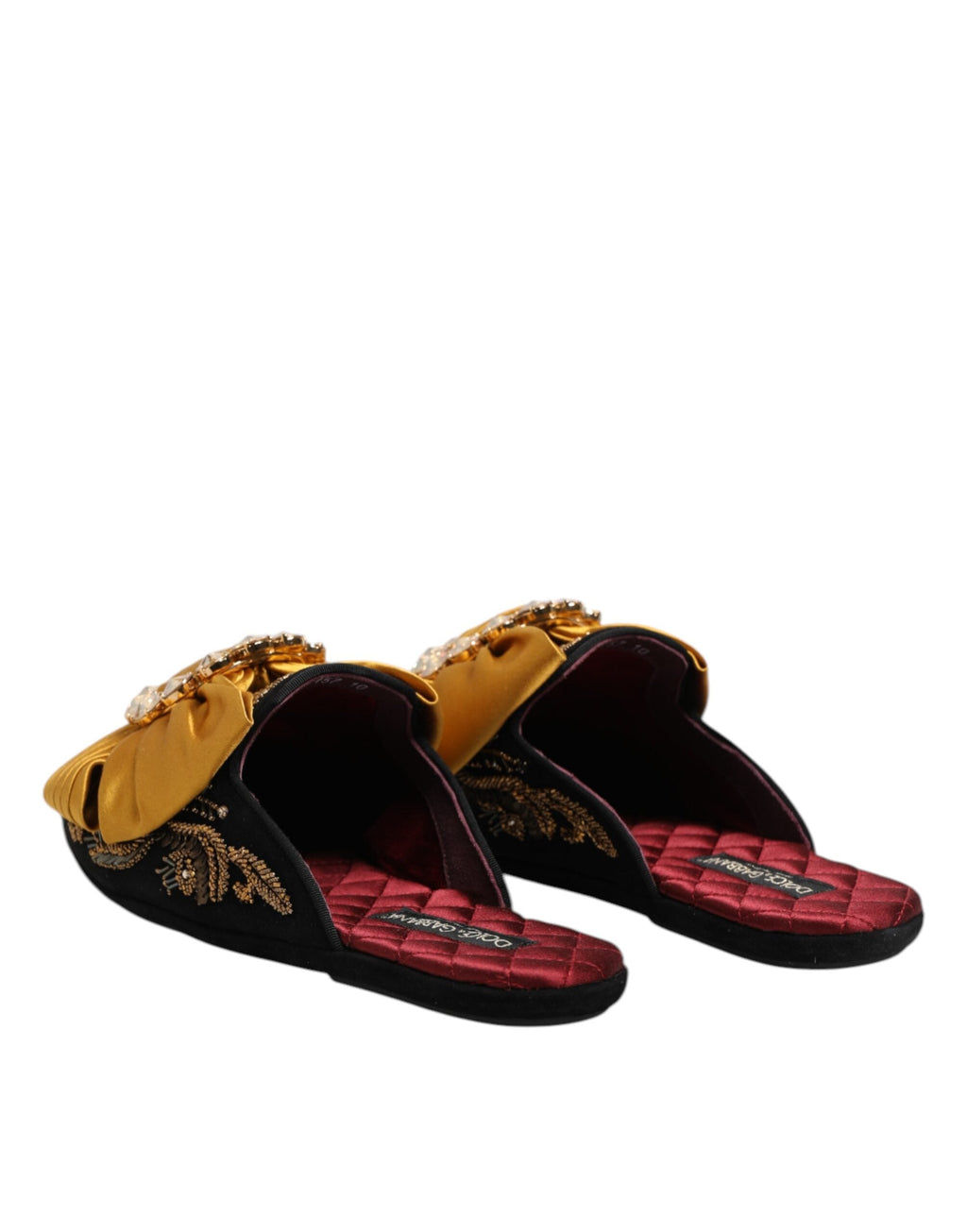 Dolce & Gabbana Multicolor Embellished Flat Sandals Shoes Dolce & Gabbana
