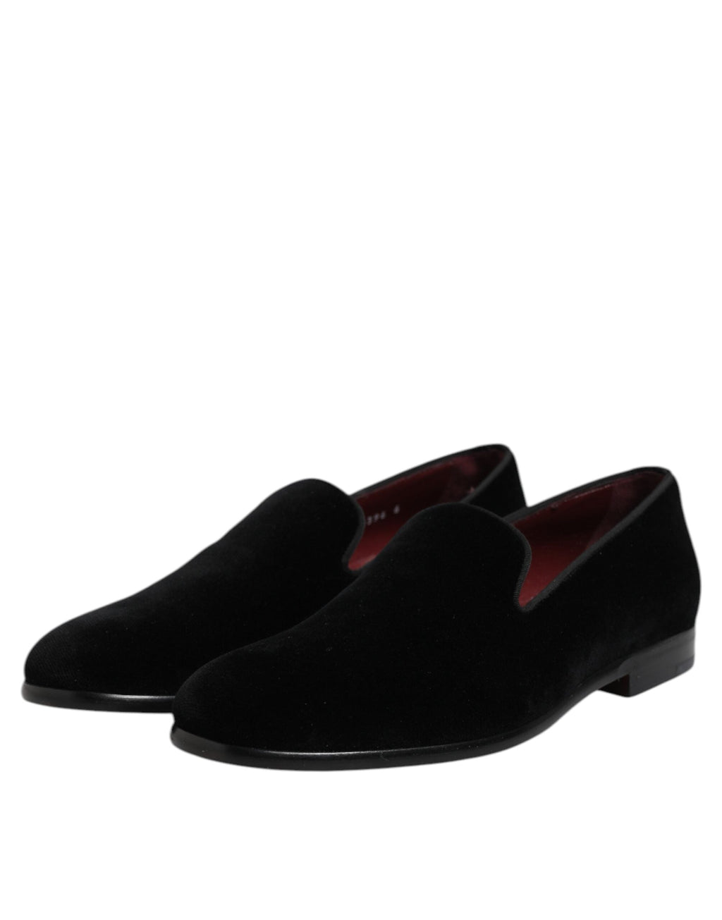 Dolce & Gabbana Black Velvet Slip On Loafers Formal Shoes Dolce & Gabbana