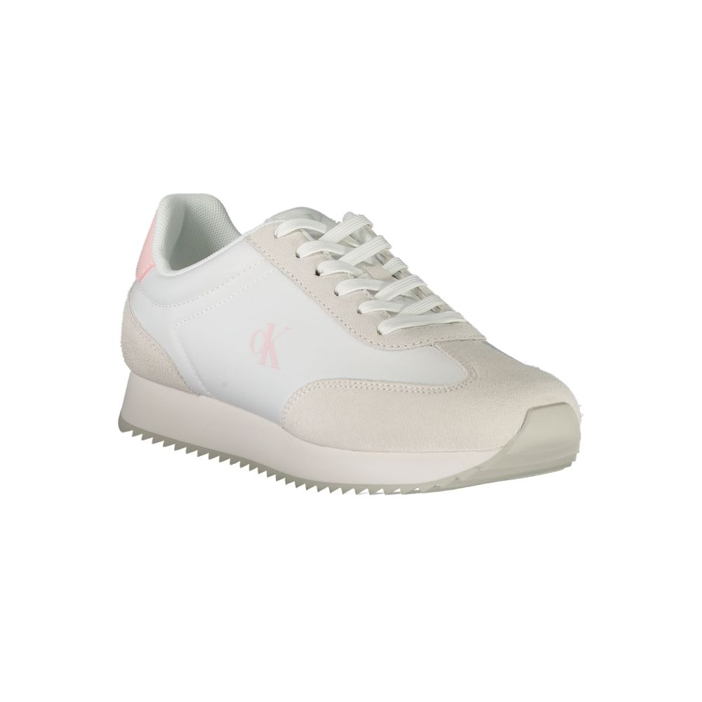 Calvin Klein Bianco Leather Woman Sneaker Calvin Klein